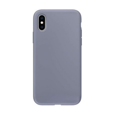 iPhone XS Compatible Case Cover With Liquid Silicone - Lavender Grey